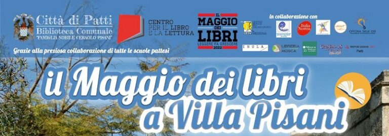 Patti: il “Maggio dei Libri” a Villa Pisani