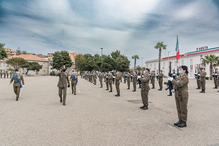 Messina: Il Tenente Colonnello Antonio Laudando è il 126° comandante del 5° Reggimento Fanteria “Aosta”