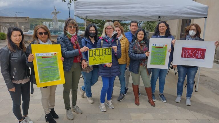 Rometta: Sciopero dei lavoratori ASU e protesta davanti al municipio