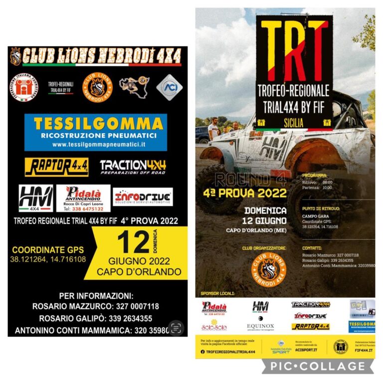 Capo d’Orlando – Domenica la 4a prova del trofeo regionale “TRT Sicilia” 4×4