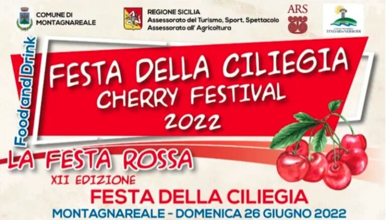 Montagnareale: il programma del XII° edizione della “Festa della ciliegia”