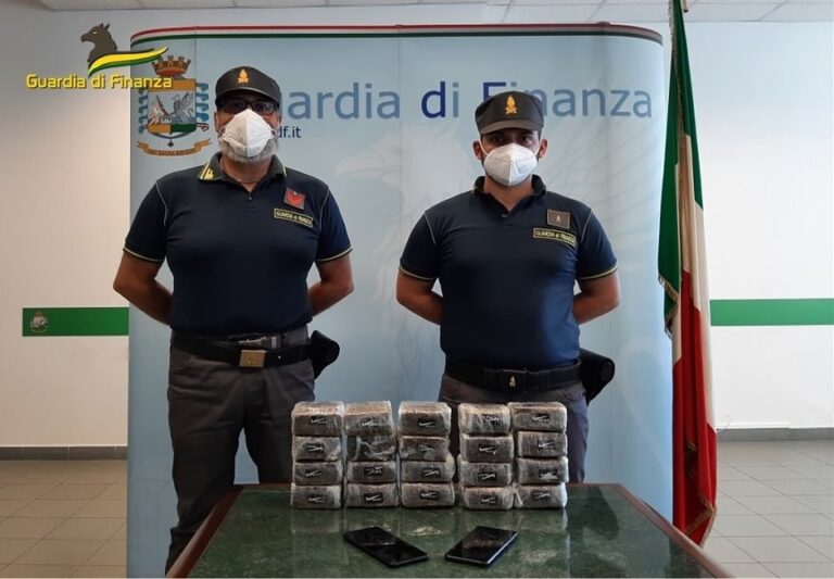 Corrieri della droga bloccati a Buonfornello con 10 kg di hashish. 2 arrestati, uno prendeva il Reddito di Cittadinanza