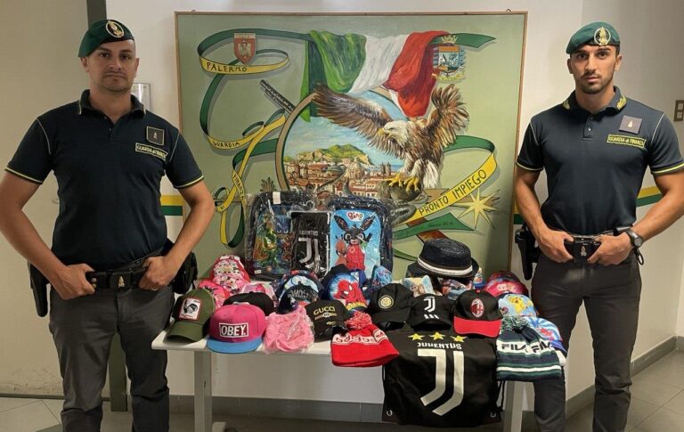 Palermo, borse e cappelli contraffatti. Sequestrati 1.157 articoli e denunciato commerciante