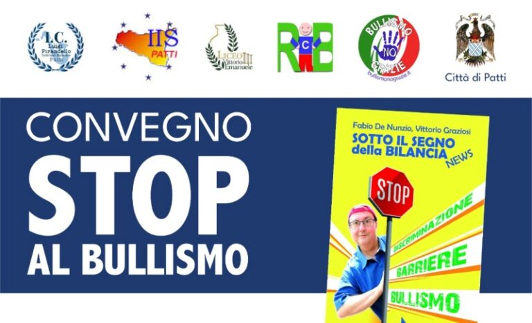 Patti: giro di convegni nelle scuole del territorio per dire “Stop al bullismo”