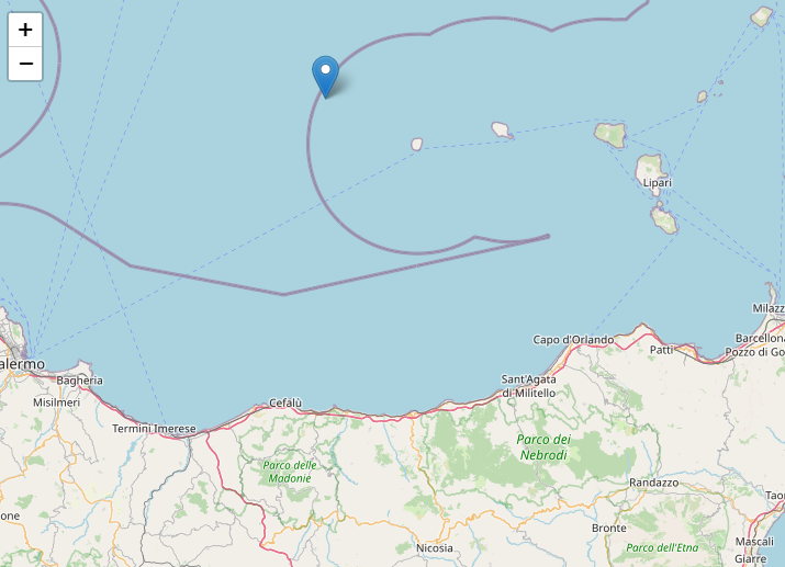 La terra trema al largo delle Eolie, scossa di magnitudo 3.1