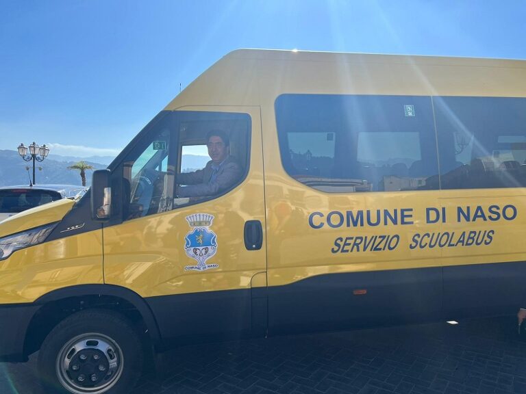 Naso: un nuovo scuolabus a servizio del territorio