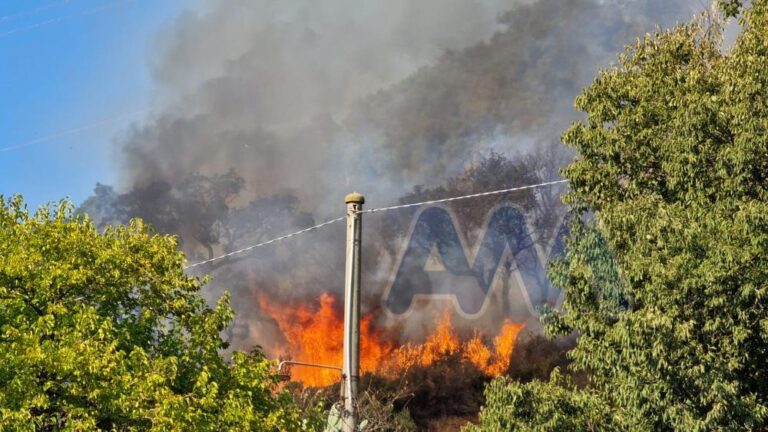 Fiumara di Piraino, rogo vicino alle abitazioni. Scattata la macchina antincendio