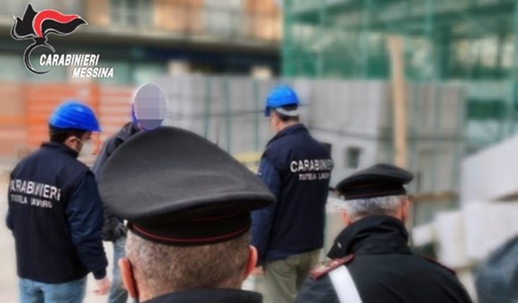 Alì Terme, lavoratore in nero e irregolarità in cantiere. Denunciato il titolare. Ammende e sanzioni per 34 mila euro