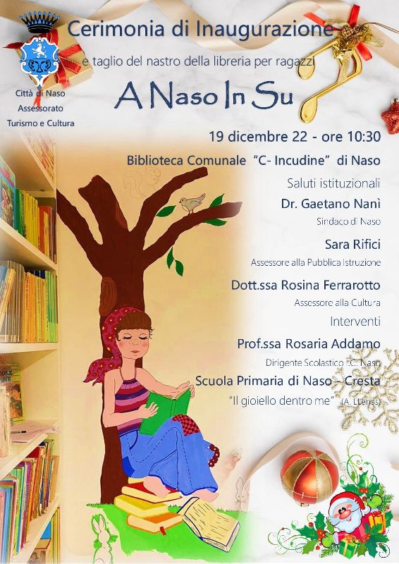 Naso: il 19 dicembre si inaugura l’iniziativa culturale “A Naso in Su'”