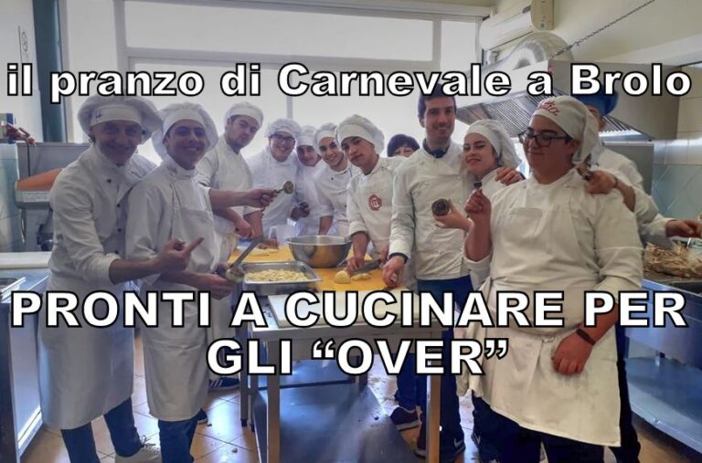 Carnevale d’Argento, mercoledì a Brolo il pranzo con gli anziani all’Alberghiero