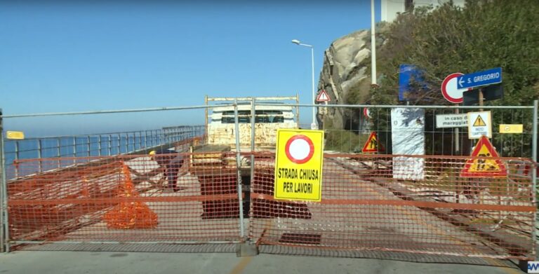 Capo d’Orlando – La strada per San Gregorio dovrebbe riaprire sabato in maniera definitiva – VIDEO