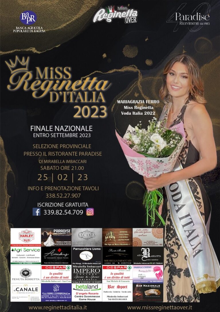 Miss Reginetta fa tappa a Mirabella Imbaccari – Ct