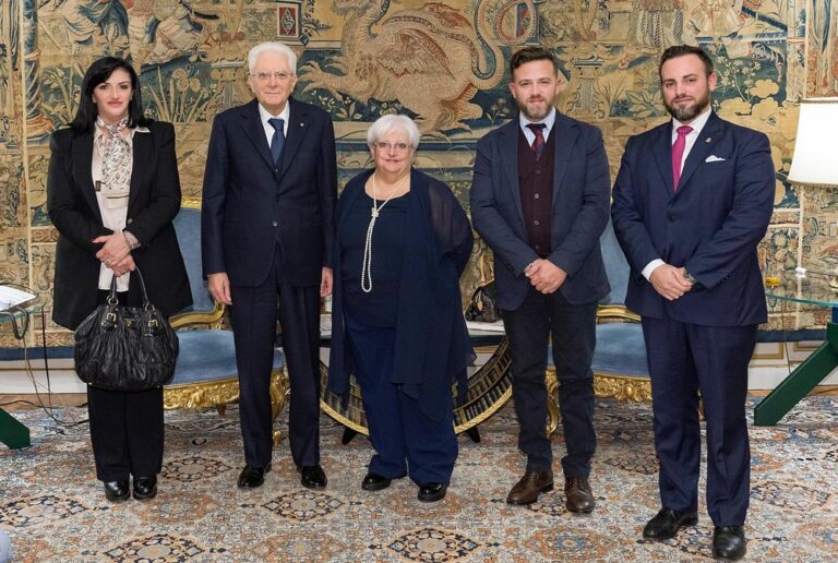 Roma – Il presidente della Repubblica Sergio Mattarella riceve la famiglia di Beppe Alfano