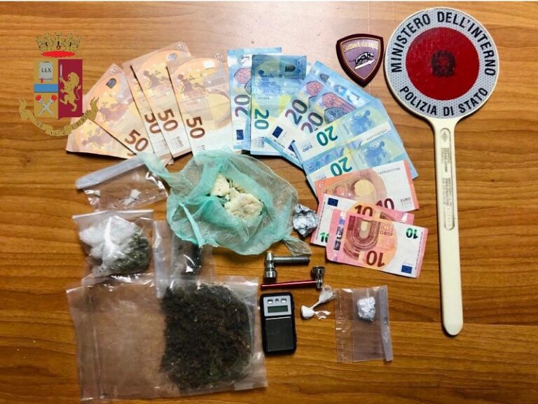 Milazzo – Spacciava marijuana, crack e cocaina, arrestato 41enne