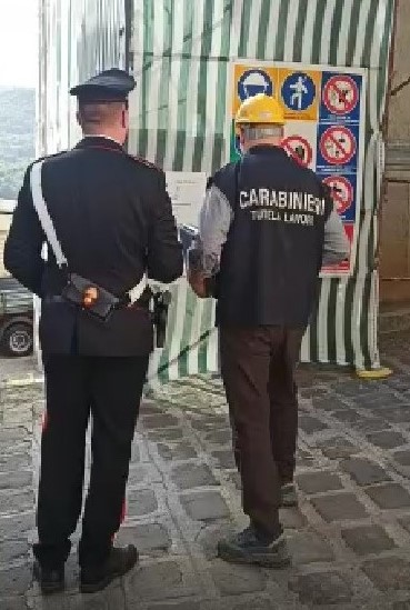 Cesarò, violazione delle misure di sicurezza, sospeso cantiere e multa da 3000 euro