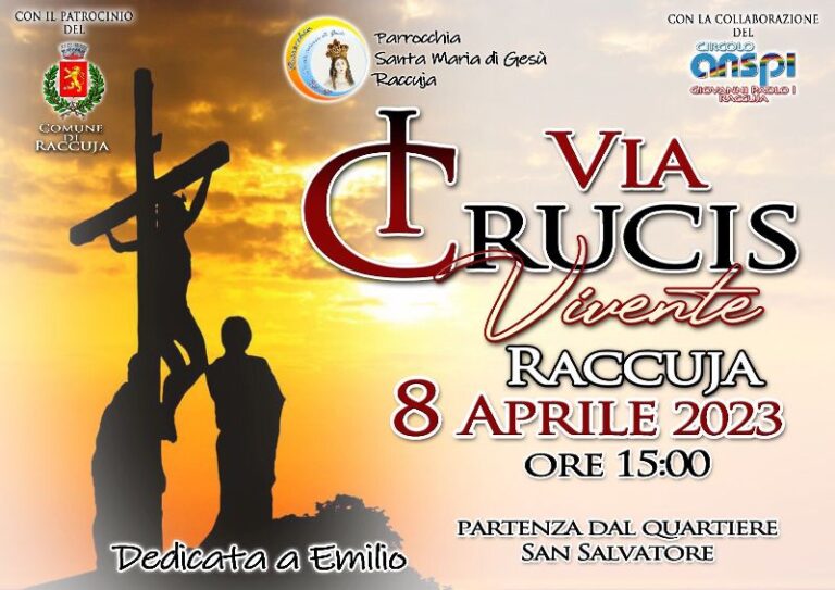 Raccuja: dopo 20 anni ritorna la Via Crucis Vivente dal quartiere San Salvatore al quartiere San Marco