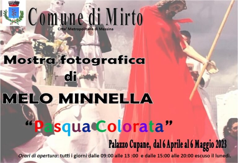 Mirto: mostra fotografica del maestro Melo Minnella a Palazzo Cupane