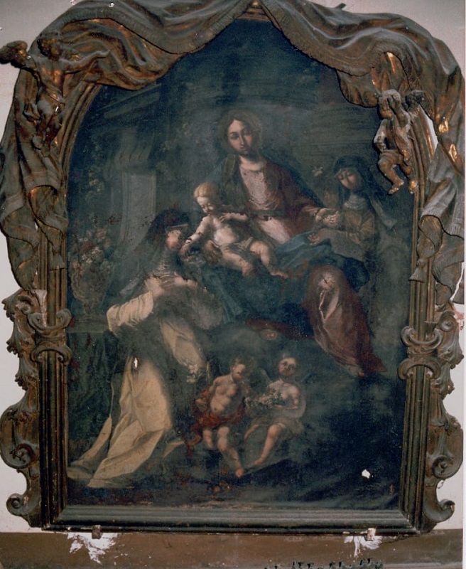 Patti: finanziato il restauro del dipinto su tela della Madonna col Bambino tra Santa Rosa da Lima e Santa Caterina da Siena