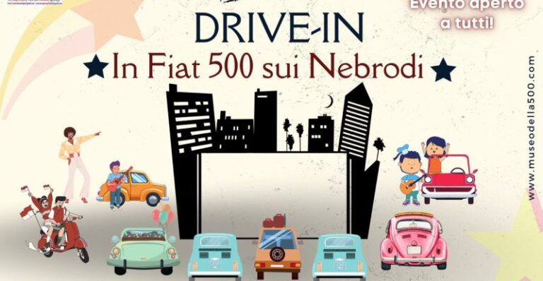 Acquedolci: drive-in in Fiat 500 sui Nebrodi