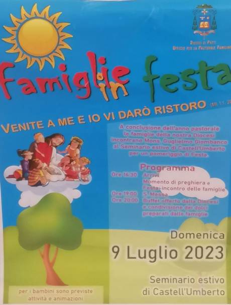 Castell’Umberto: una festa della famiglia sul tema: “Venite a me e io vi darò ristoro”