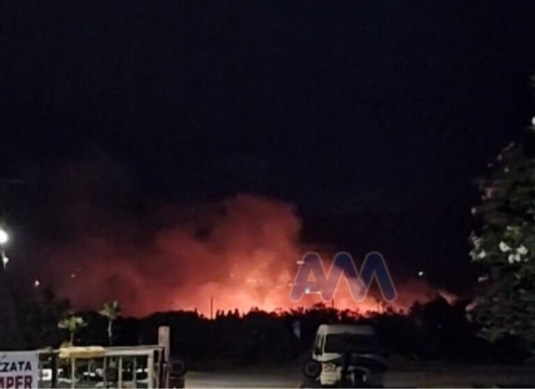 Ancora fuoco nel messinese. Incendio in località Marchesana a Terme Vigliatore