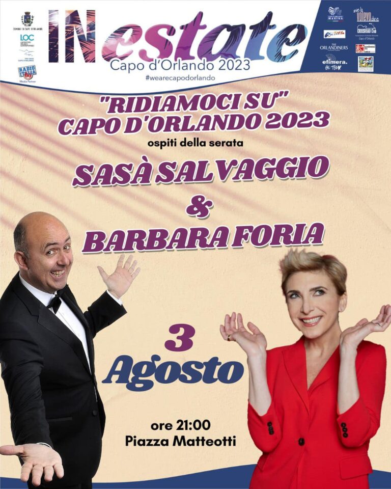 Capo d’Orlando – Il 3 agosto torna il cabaret in piazza con Sasà Salvaggio