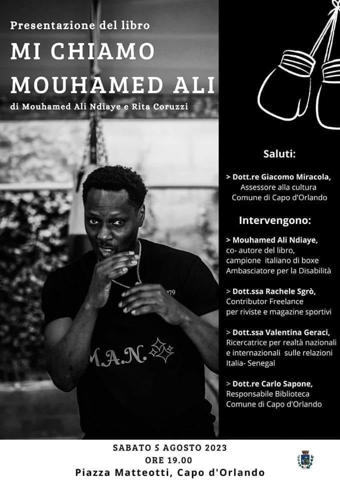 Da venditore ambulante a campione di boxe, il libro di Mouhamed Ali Ndiaye presentato a Capo d’Orlando