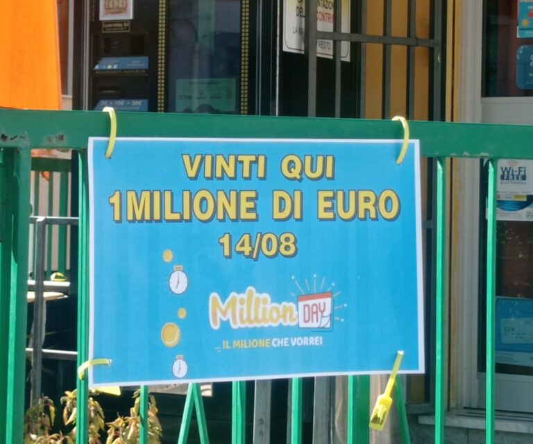 “Million Day”, vinto 1 milione di euro ad Acquedolci