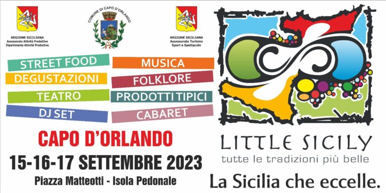 Capo d’Orlando – Ritorna “Little Sicily”, dal 15 al 17 settembre