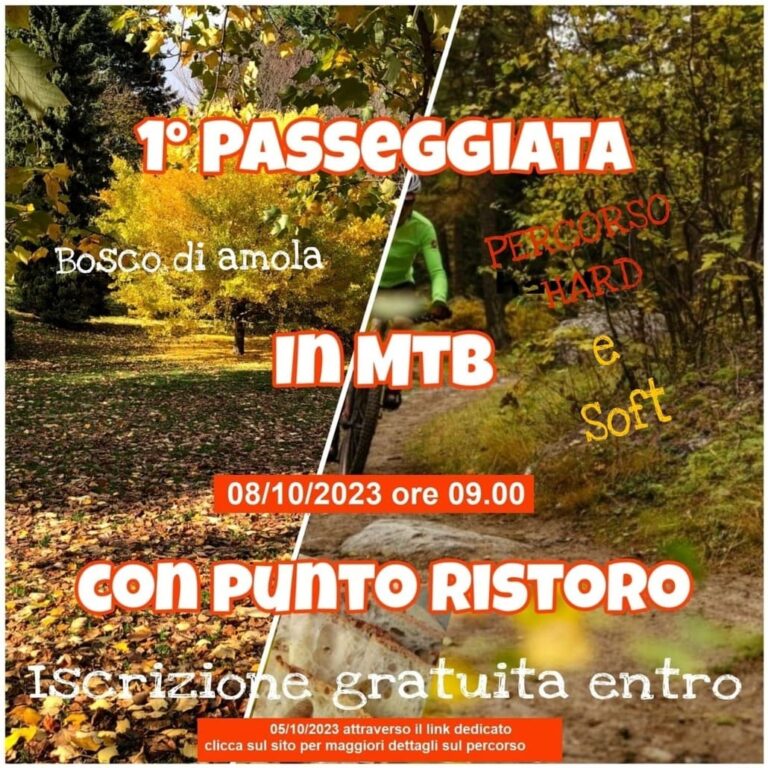 Capo d’Orlando – La 1a passeggiata in MTB. Appuntamento l’8 ottobre