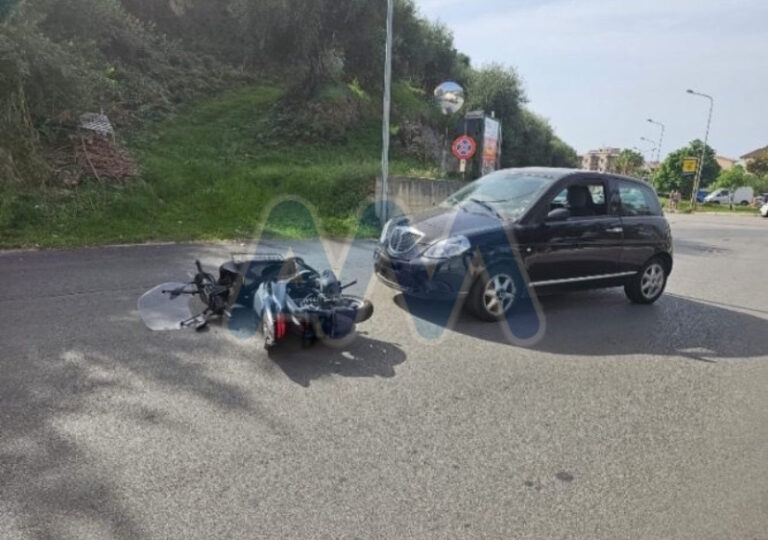 Capo d’Orlando: incidente stradale in contrada Muscale, auto contro scooter