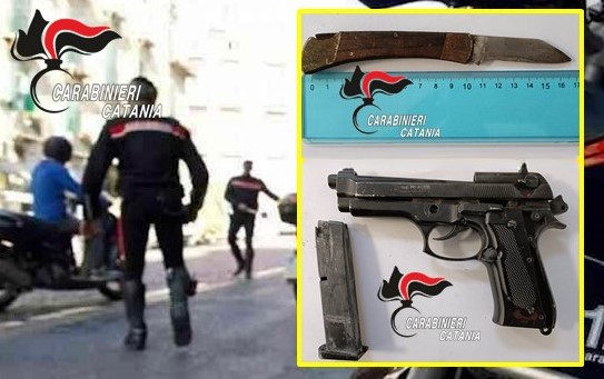 Catania, rapina un giovane con un coltello e una pistola a salve. 38enne denunciato