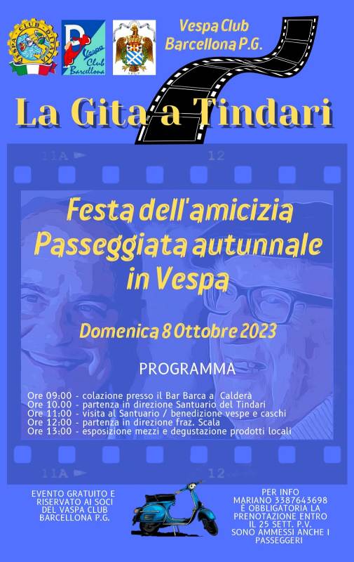 Barcellona Pozzo di Gotto: Il “Vespa Club” ha organizzato “La Gita a Tindari”