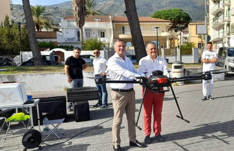 Patti: il drone “viaggia” dal “Barone Romeo” all’ospedale di Lipari