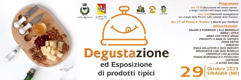 Sinagra: “Degustazione” è divertimento, gastronomia e promozione del territorio