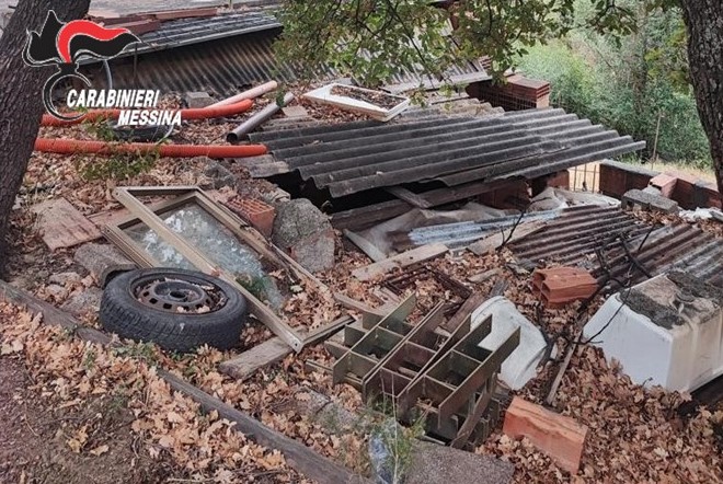 Falcone – Discarica abusiva scoperta in elicottero, i carabinieri denunciano un 41enne