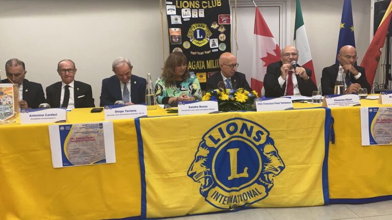 Sant’Agata Militello – Inaugurato l’anno sociale 2023-2024 del Lions Club