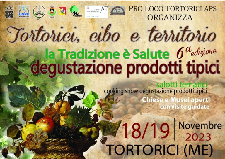 Tortorici, il 18 e 19 novembre torna l’evento “Tortorici Cibo e Territorio. La tradizione é salute”