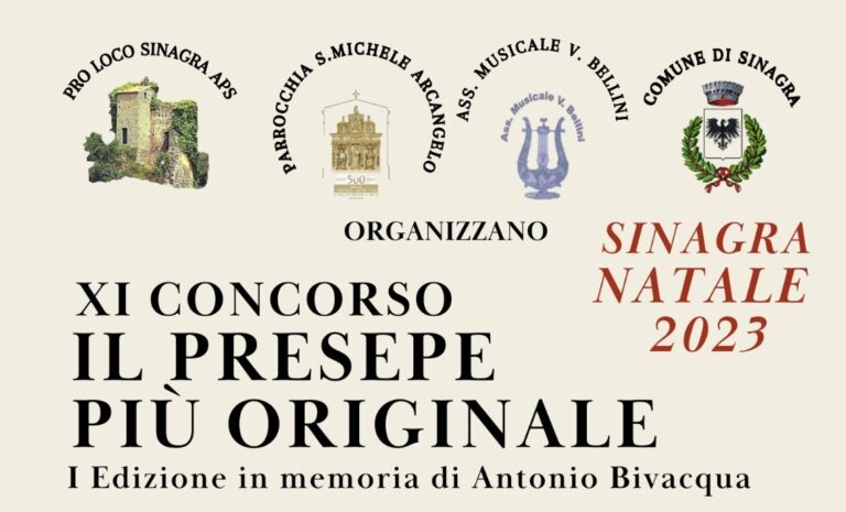 Sinagra – Natale 2023, 6° concorso “Il presepe più originale”: 1a edizione in memoria di Antonio Bivacqua