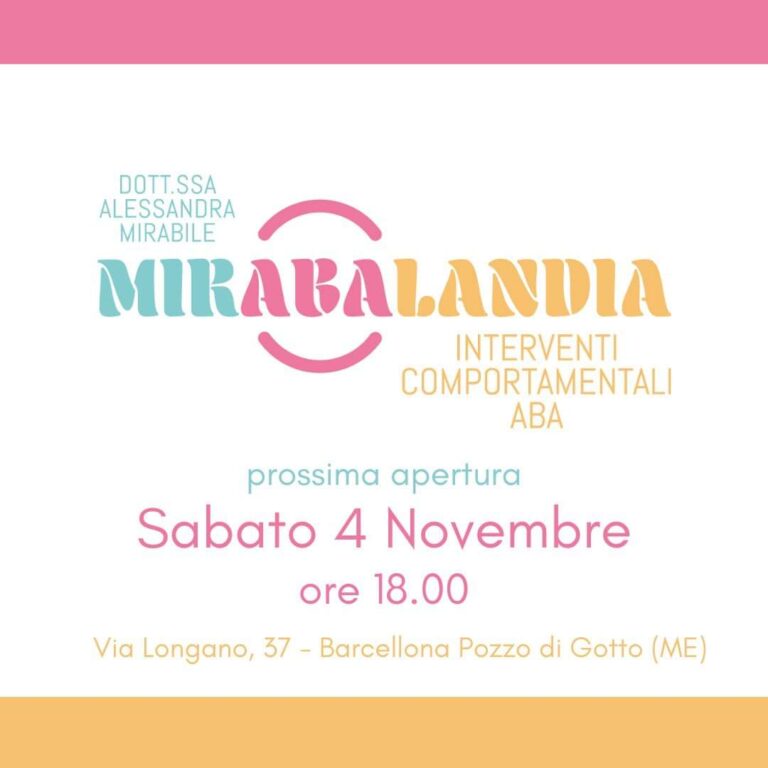 Barcellona Pozzo di Gotto – Alle 18.00 l’inaugurazione dello studio “Mirabalandia”