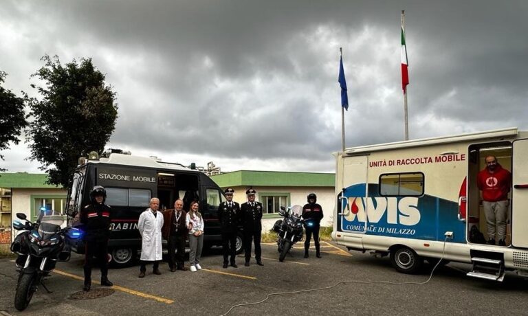 Milazzo, donazione di sangue da parte dei carabinieri. Gesto per testimoniare vicinanza ai bisogni della comunità