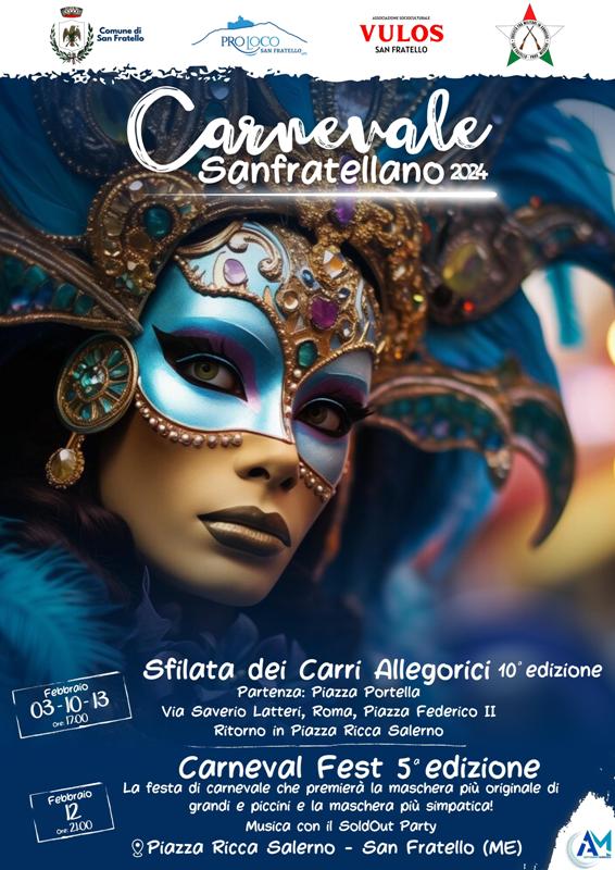 San Fratello: il programma del “Carnevale Sanfratellano”