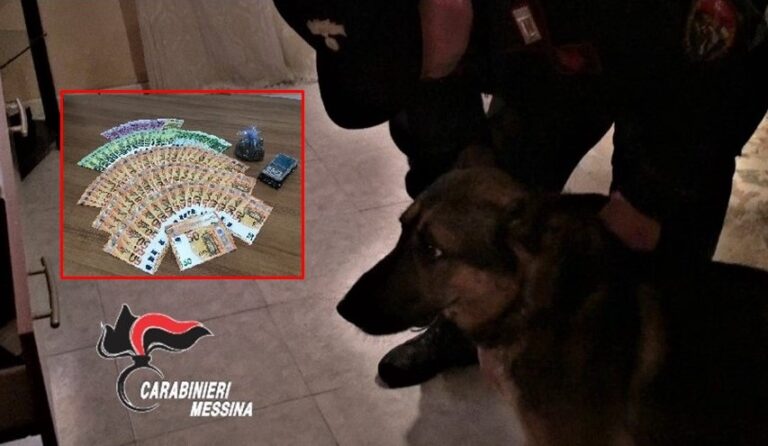 Milazzo – Droga in casa, con quasi 10.000€ in contanti: arrestato 62enne