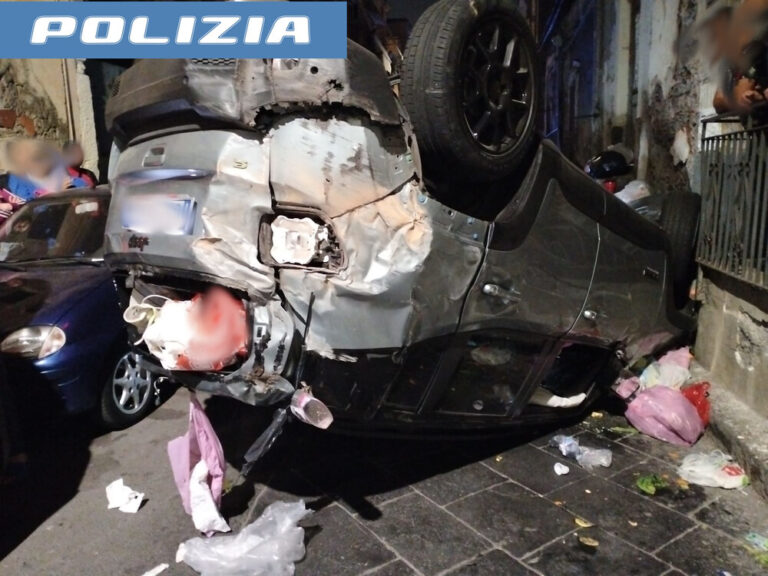 Catania, viaggia con oltre 78 mila euro in auto e scappa dalla Polizia. 33enne in manette dopo un rocambolesco incidente