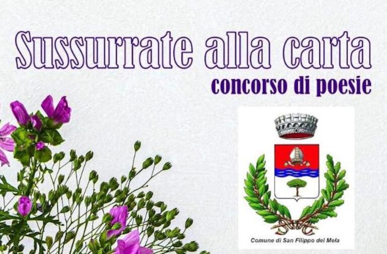 San Filippo del Mela: Tutto pronto per la cerimonia di premiazione del concorso “Sussurrate alla carta”