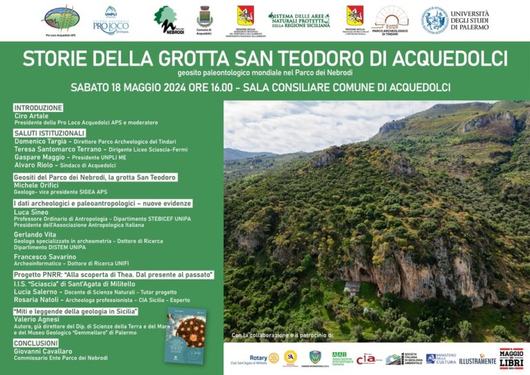 Acquedolci – Grotta di San Teodoro: il 18 maggio convegno per conoscere i risultati delle ultime ricerche antropologiche