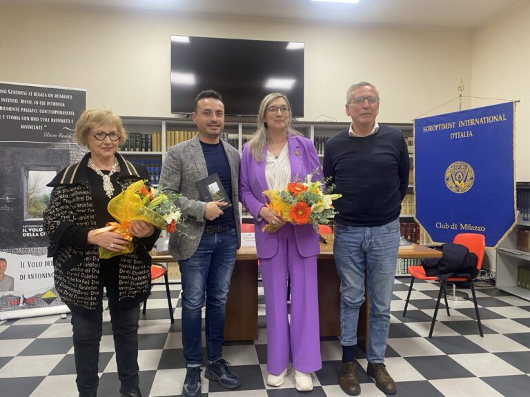 San Filippo del Mela: presentato “Il Volo della Civetta”, il giallo atipico di Antonino Genovese