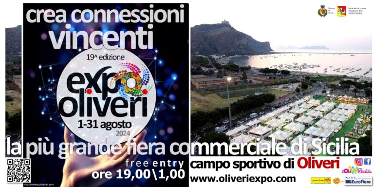 Expo Oliveri 2024: al via la 19ª edizione con oltre 120 Stand per un agosto da record