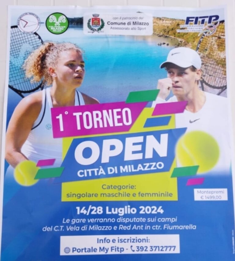 Un successo senza precedenti sta caratterizzando il 1° Torneo Open Città di Milazzo