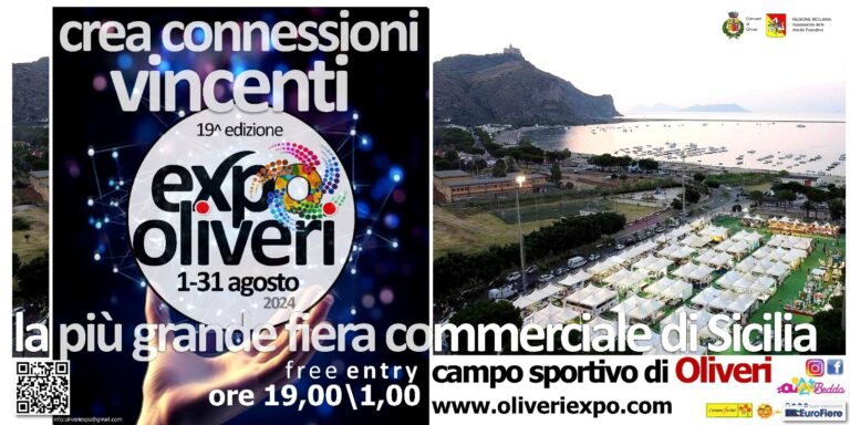 Dall’1 al 31 agosto 2024 al via la 19° edizione di “ExpOliveri”